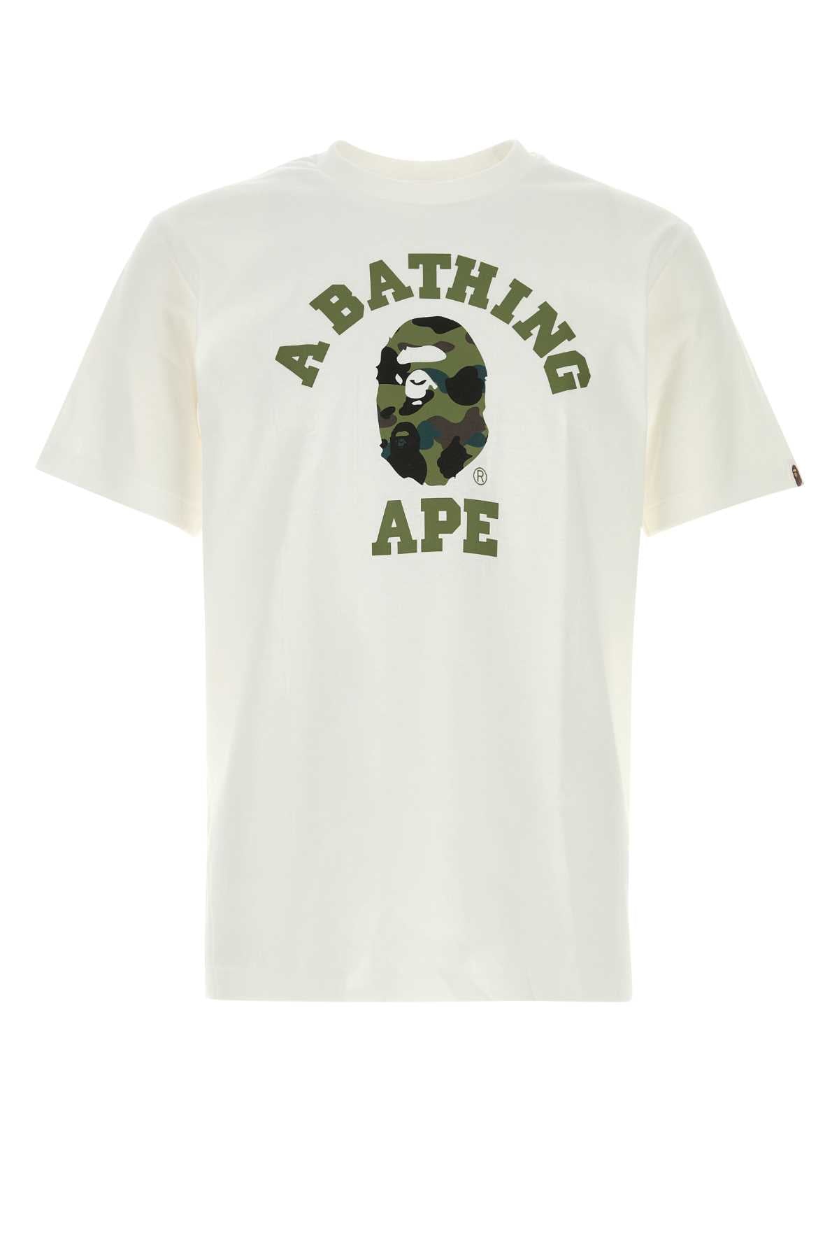 001tem301013m Whxgr Whitexgreen Exterior: Cotton T-shirt