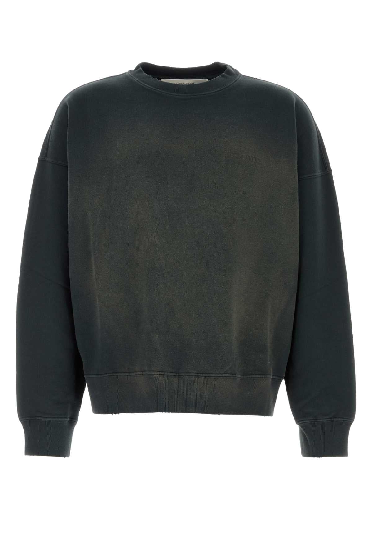 Bleachedwashedblack Cotton Felpe
