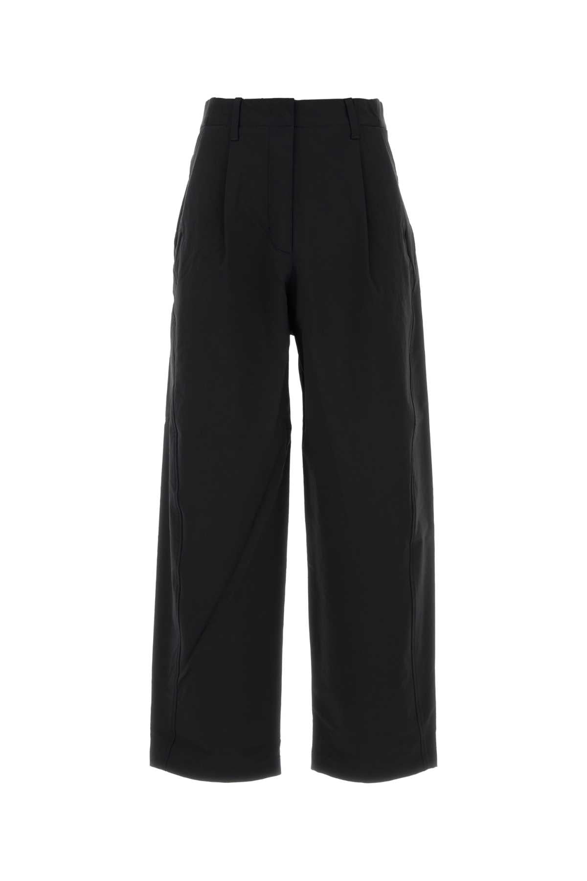 Black Stretch Nylon Blend Pant Nero Pantaloni