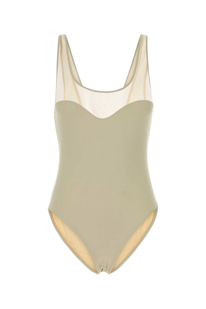 Ivory Stretch Nylon Charisme Swimsuit Panama Costumi Da Bagno