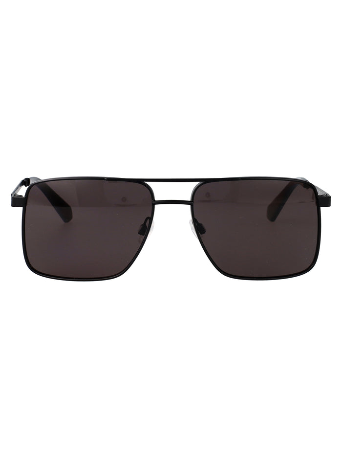 Ckj25201s 2 Matte Black Metal Sunglasses