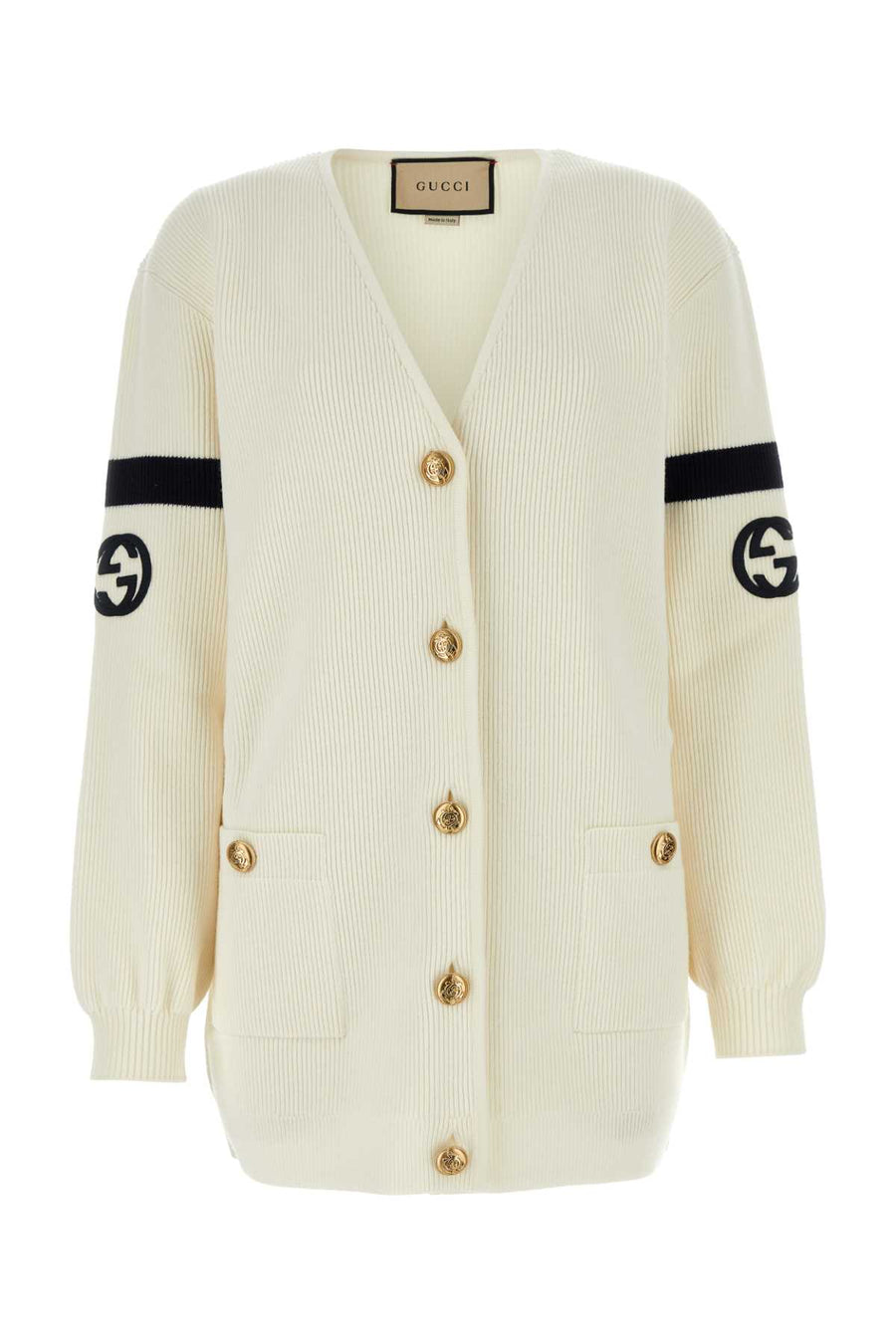 Gucci 88% Wool cardigan in white