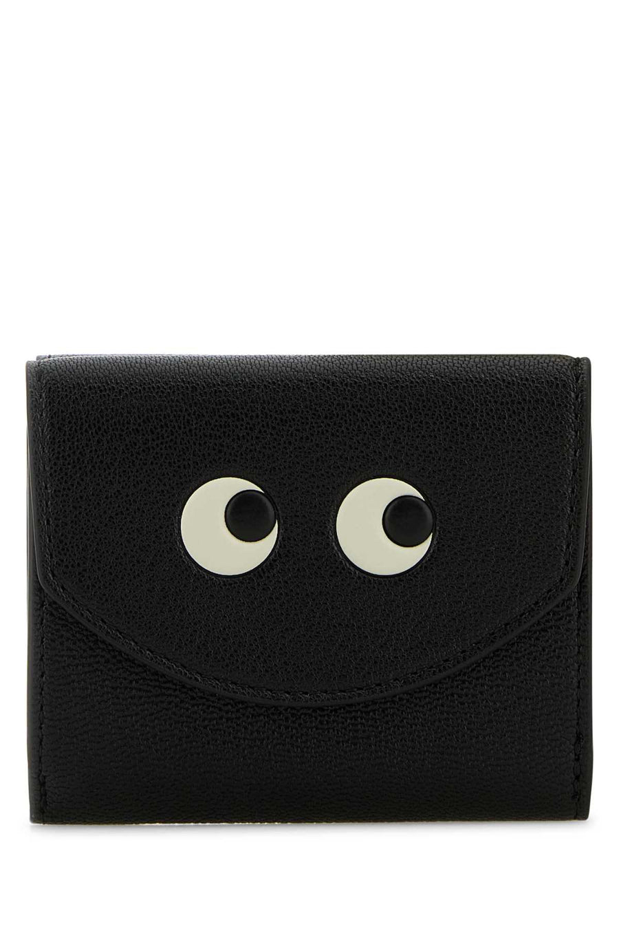 Anya Hindmarch Trifold 100% Goatskin wallet in black