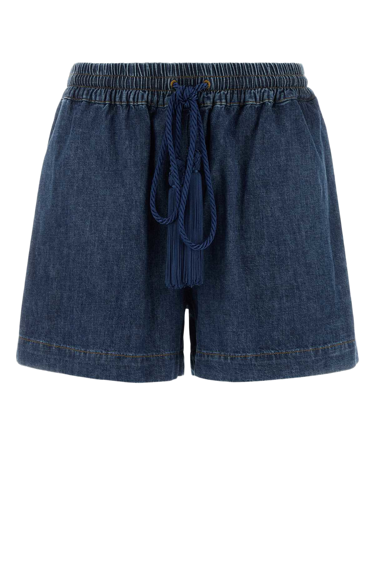 Denim Shorts Mediumbluedenim Cotton