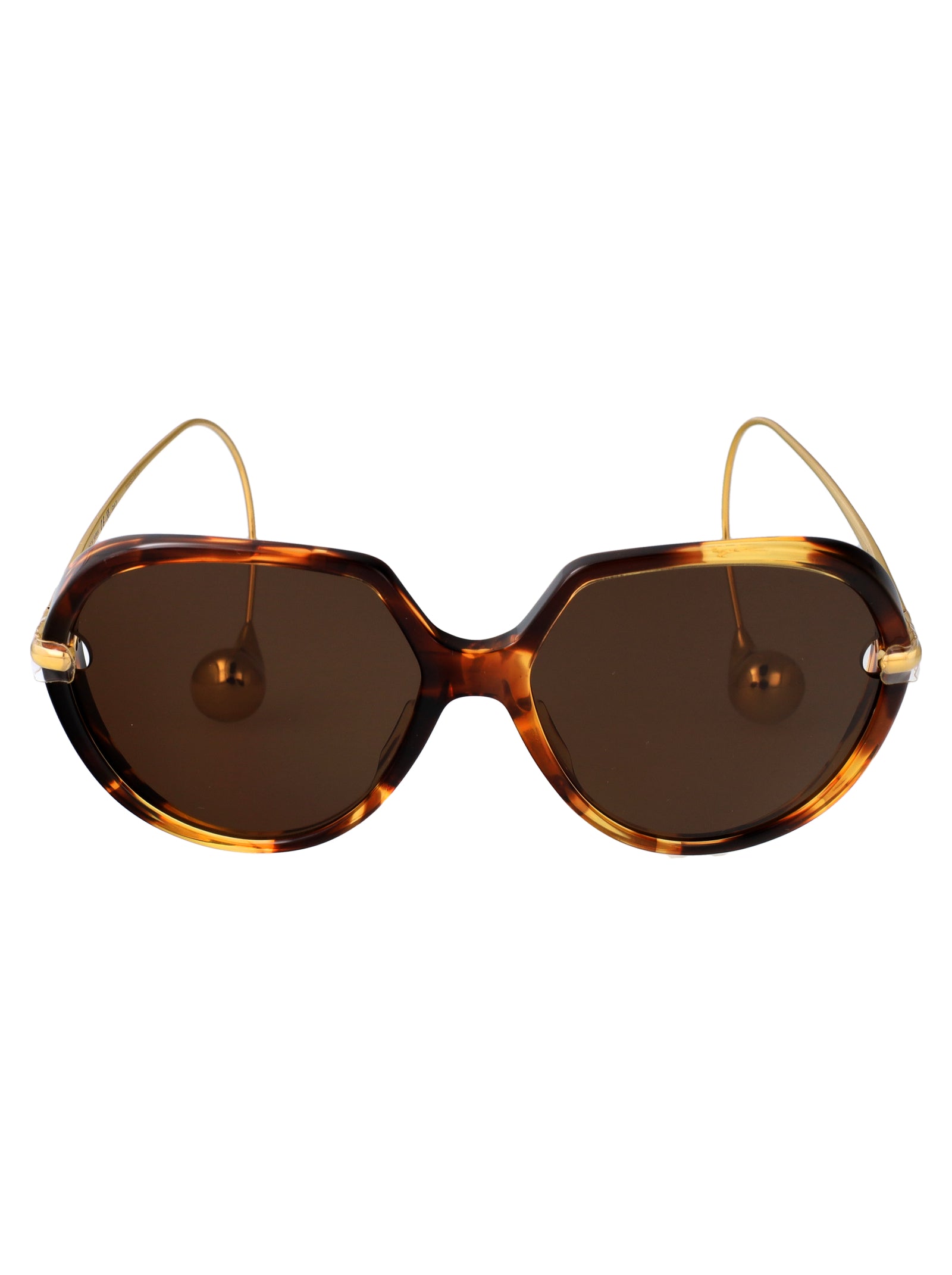 Havana-gold-brown Recycled Acetate Sunglasses