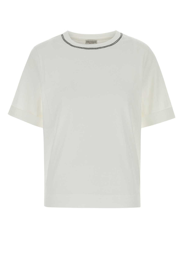 Brunello Cucinelli 100% Cotton t-shirt in white