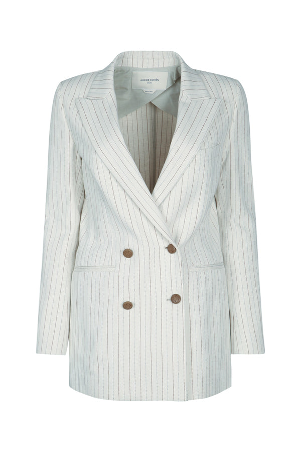 Jacob Cohen 88% Cotton blazer in white
