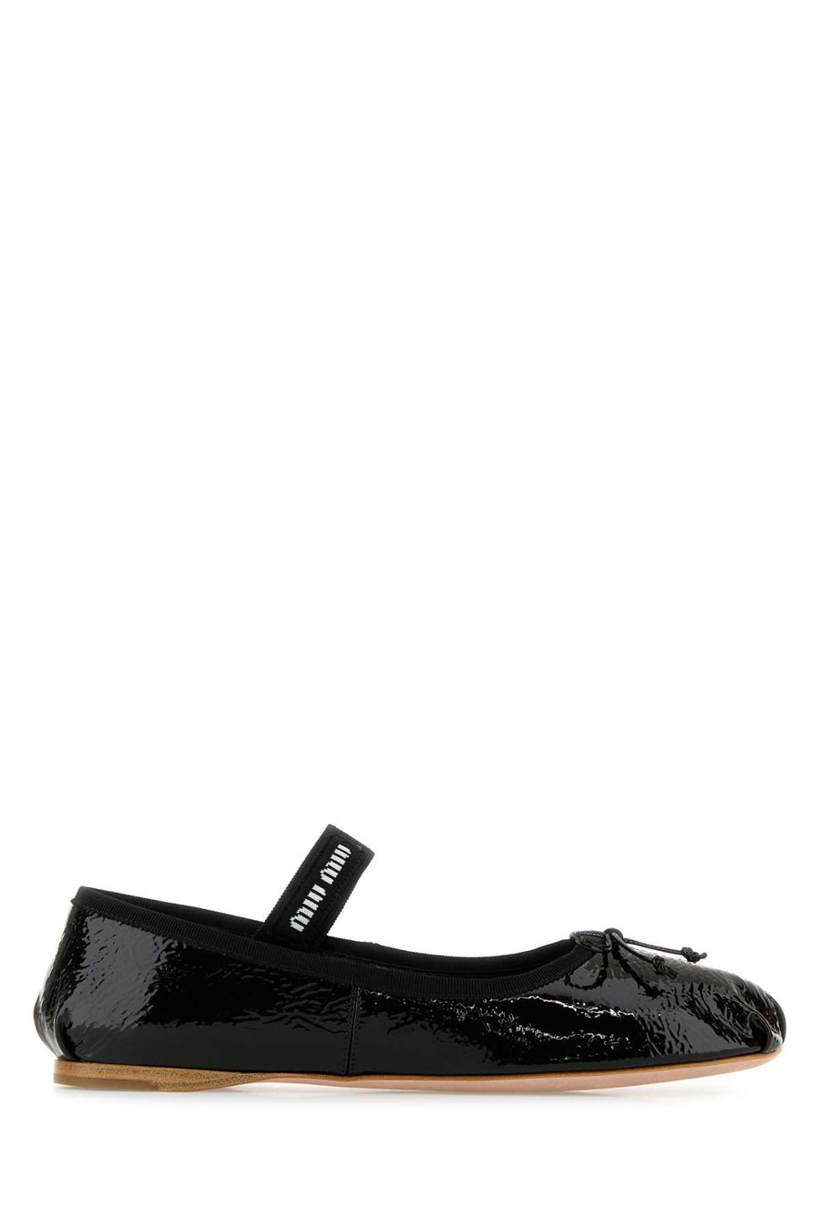 Miu Miu 100% Lamb leather ballet flat in black