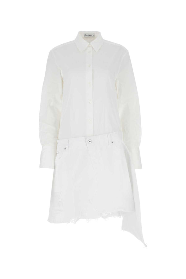 JW Anderson Exterior: 100% Cotton dress in white