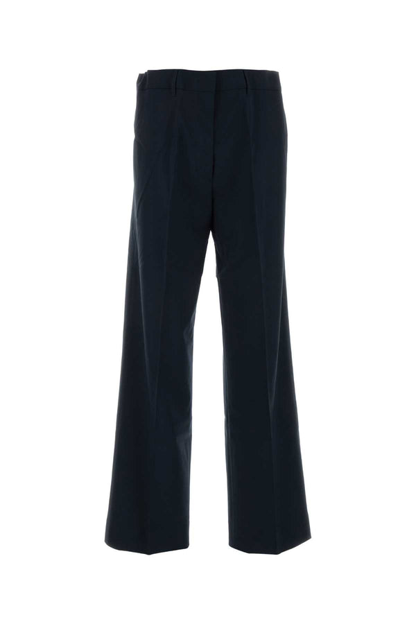 Miu Miu 95% Virgin wool trousers in navy