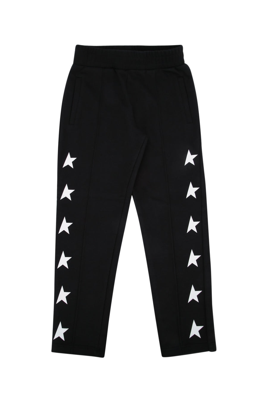 Golden Goose Kids Cotton 85% joggers in black