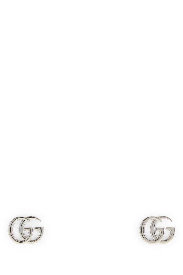 Silver Metal Gg Marmont Earrings Newpalladioantiall Brass Orecchini