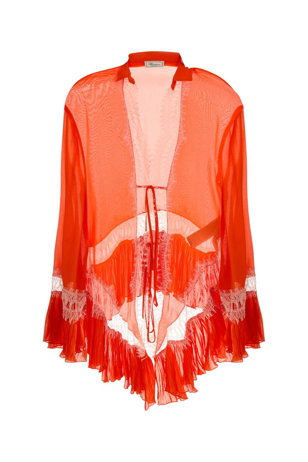 Orange Chiffon Blouse Exterior: Viscose Maglie
