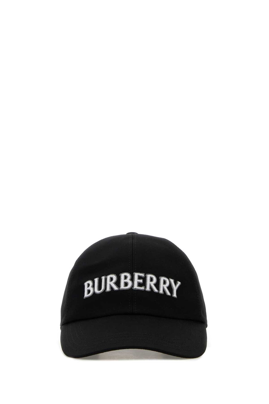 Burberry Logo 100% Cotton baseball cap in black