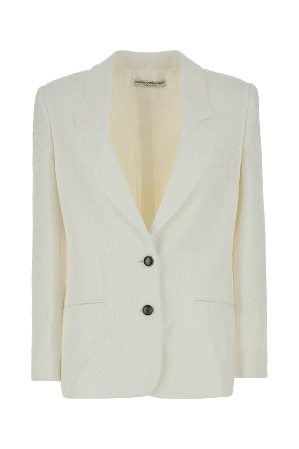 Alessandra Rich 53% Viscose blazer in white
