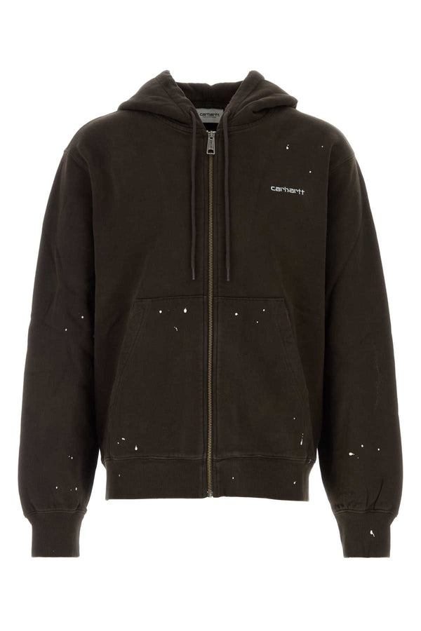 Carhartt Wip Painter 100% Cotton hoodie in brown