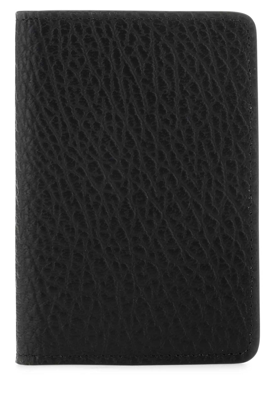 Black Leather Wallet T8013 Exterior: Portafogli