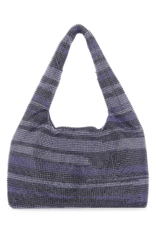 Kara Exterior: 100% Fabric shoulder bag in purple