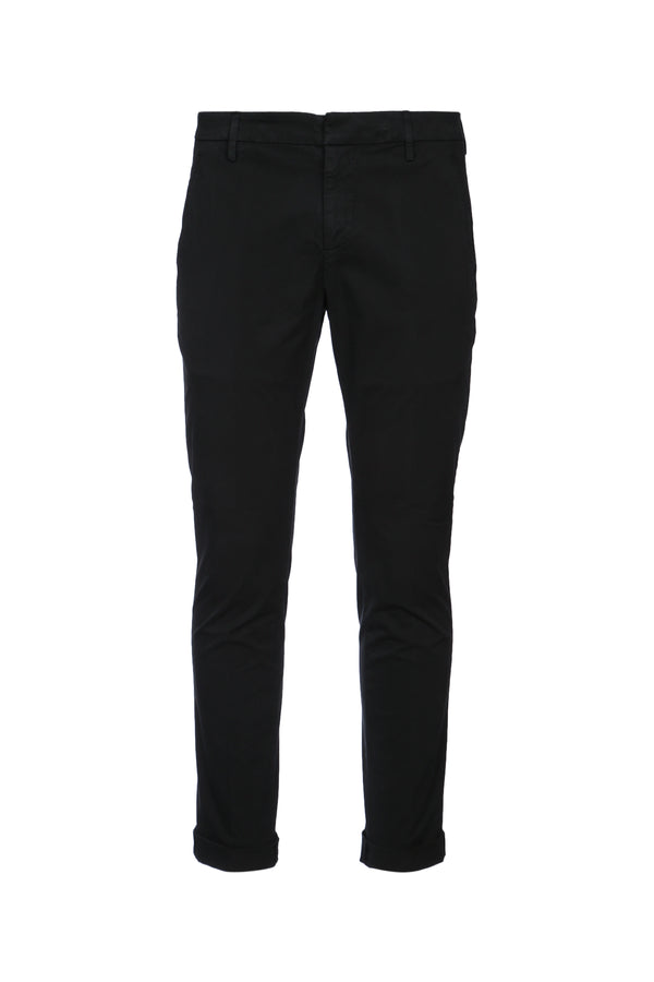 Dondup Gaubert 96% Cotton trousers in black