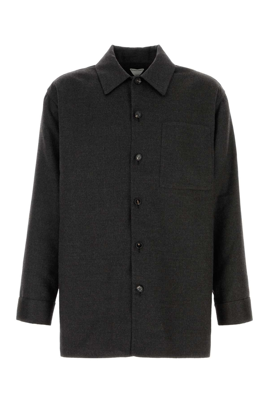 Bottega Veneta Face Exterior: 85% Cashmere 15% Silk shirt in gray