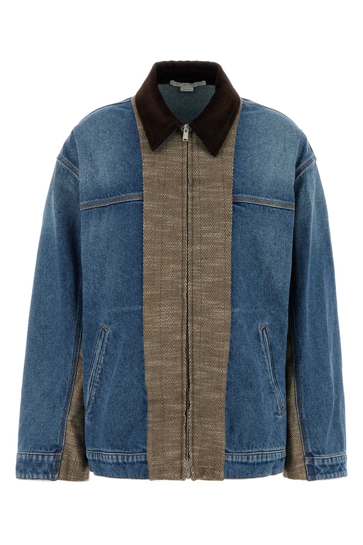 Denim Jacket Vintagebluedenim Exterior: Cotton Giubbini