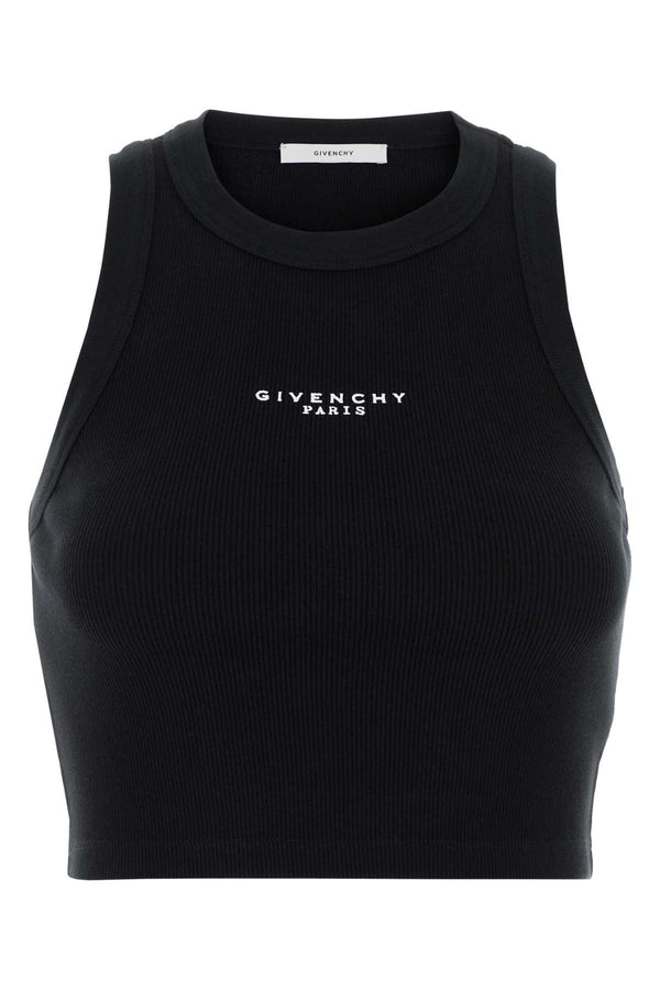 Givenchy Tank 98% Cotton tank top in black