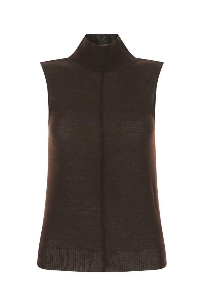 Chocolate Cashmere Top Brown Exterior: Maglie