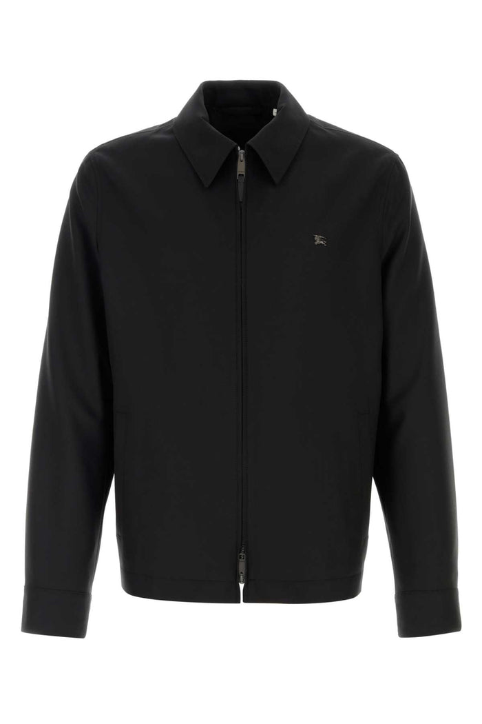 Black Wool Giacche E Gilet