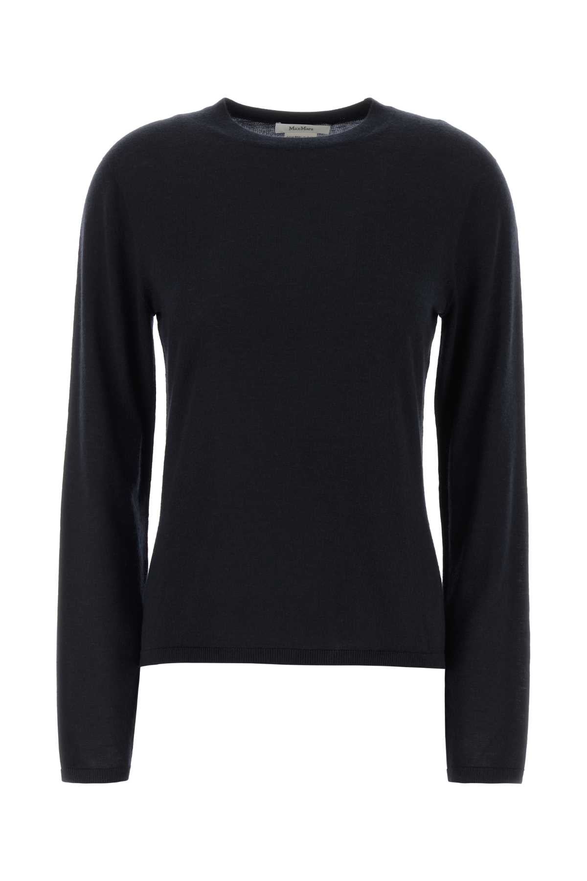Midnight Blue Cashmere Mxpittura Sweater Blu Marino Exterior: Maglieria