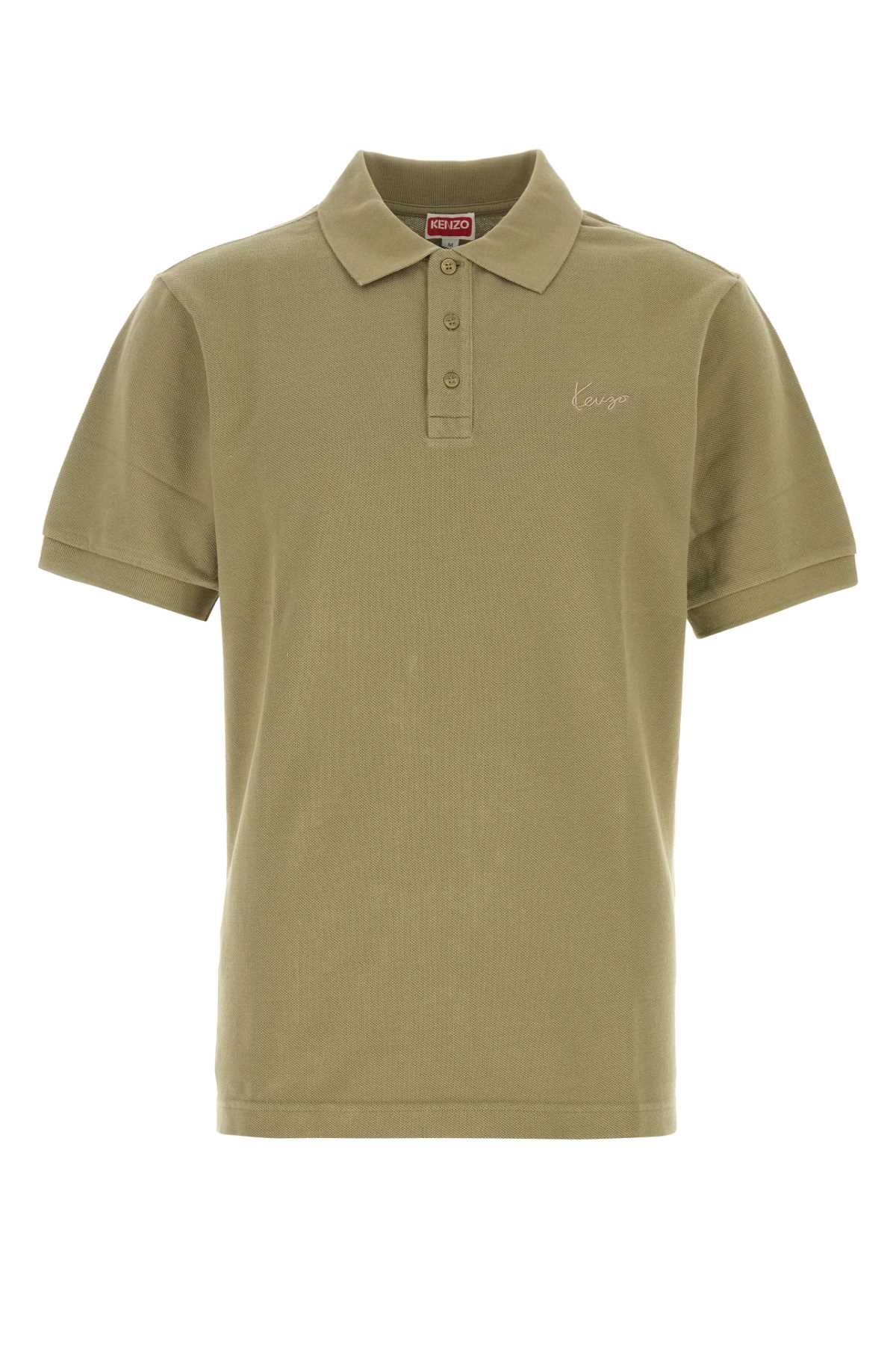 Khaki Exterior: Cotton Polo
