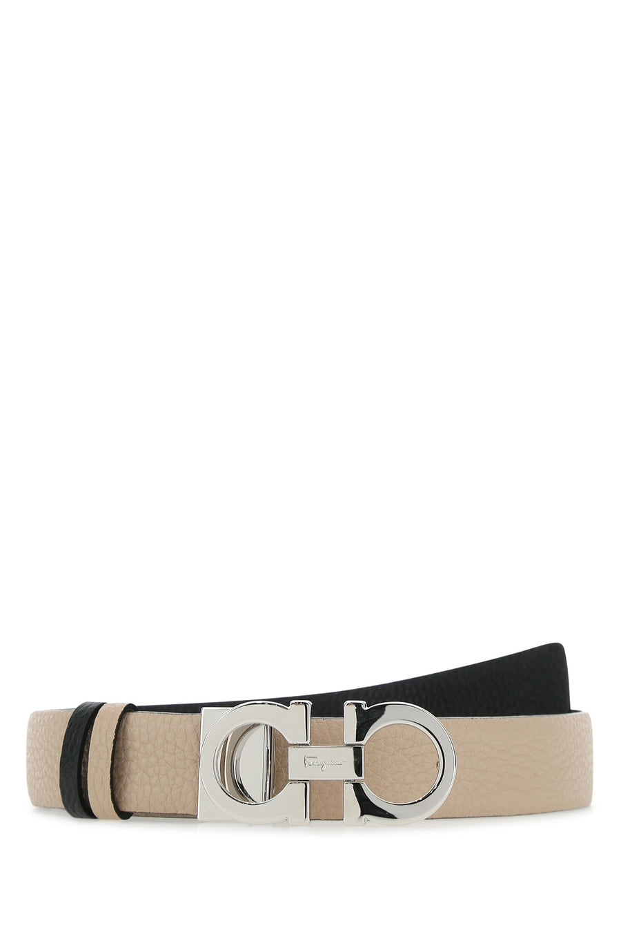 Ferragamo Eram Leather belt in beige