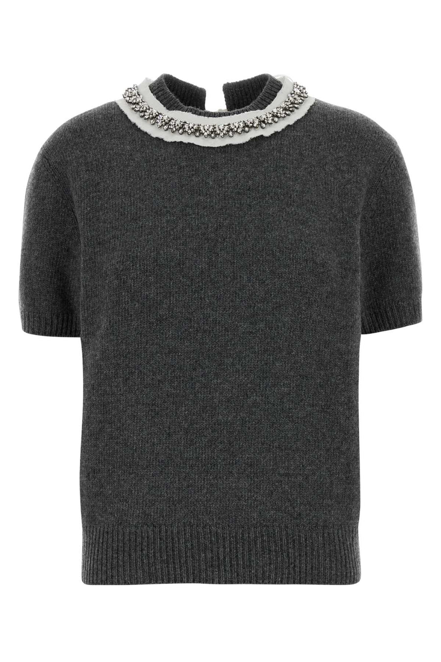 Dark Grey Wool Blend Sweater Ardesia Maglieria