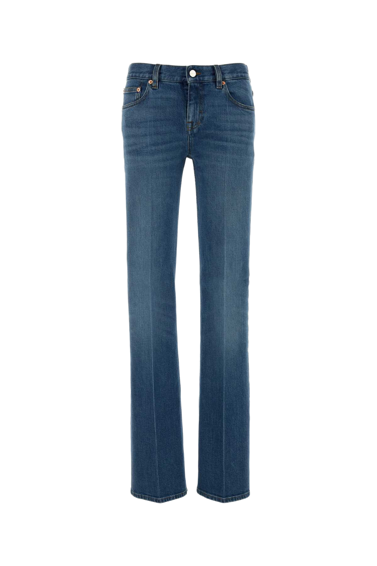 Jeans In Denim Stretch Blue Fabric