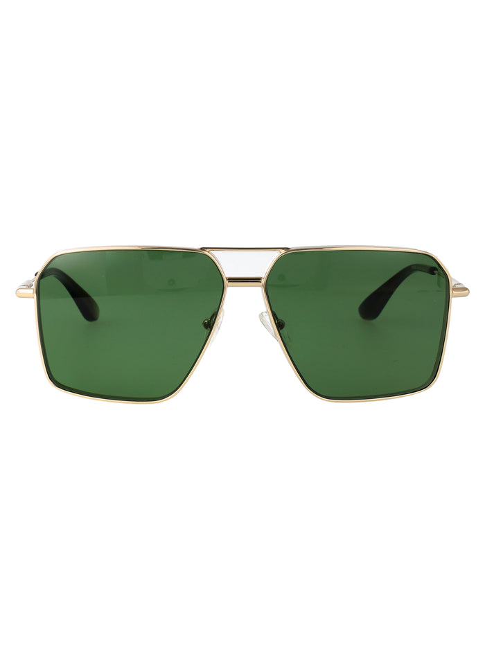 Am0500s Gold-gold-green Metal Sunglasses
