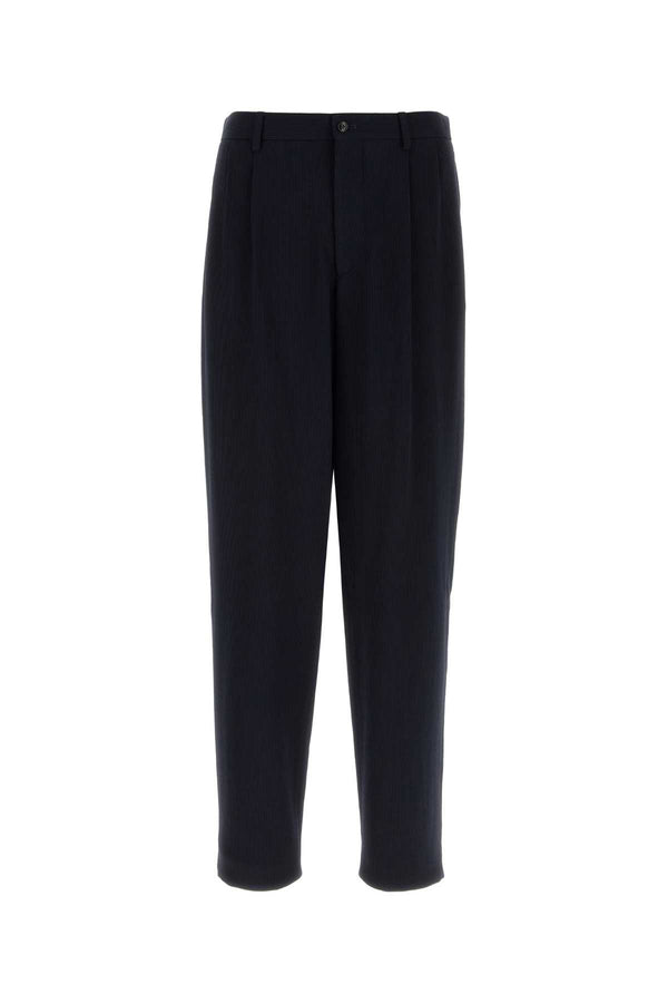 Nightsky Exterior: Virgin Wool Viscose Pantaloni
