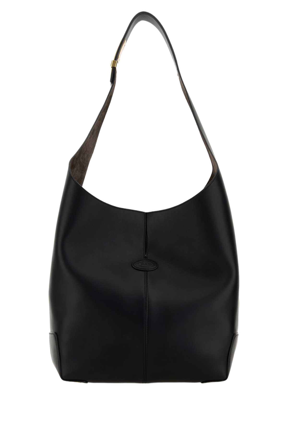 Black Leather Tod S Di Bag Folio Bucket Nero Borse A Mano
