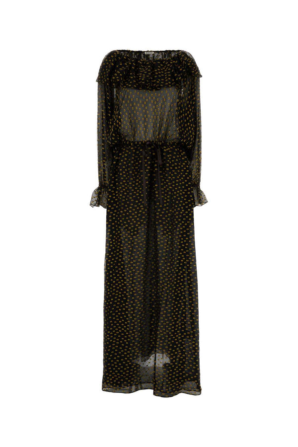 Bode Gown 92% Silk dress in black