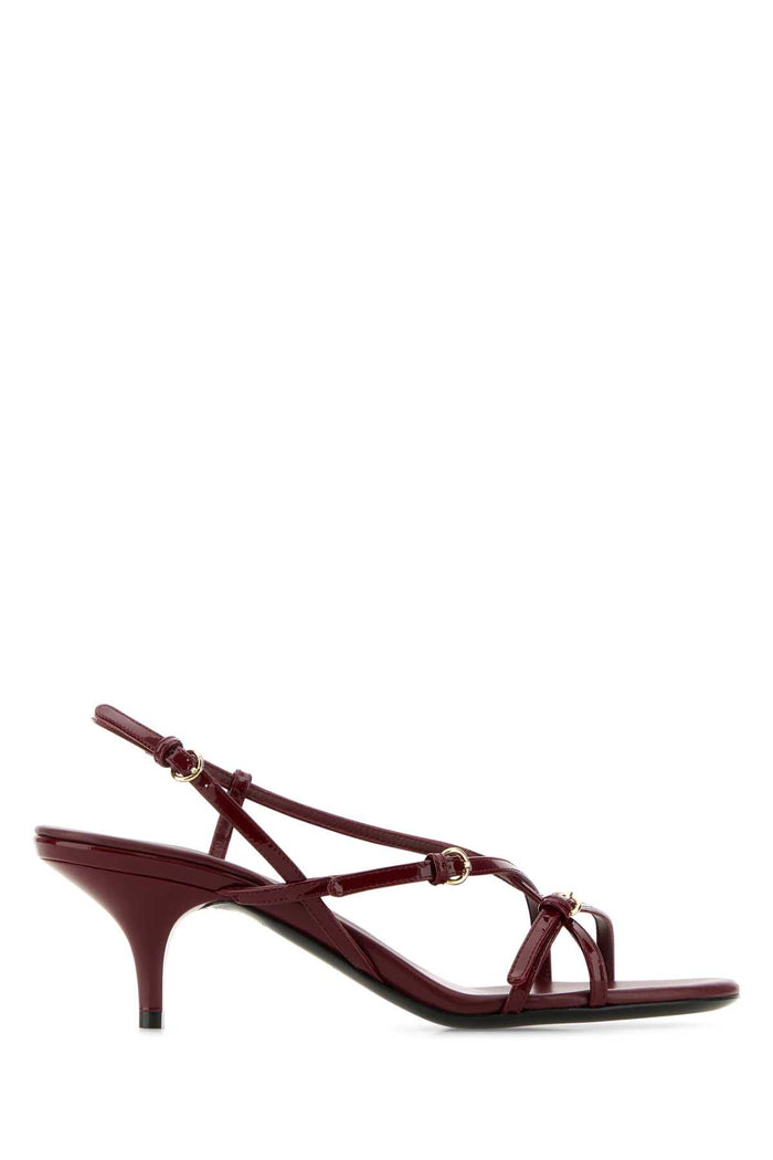 Tyrian Purple Leather Sandals Porpora Vitello Sandali