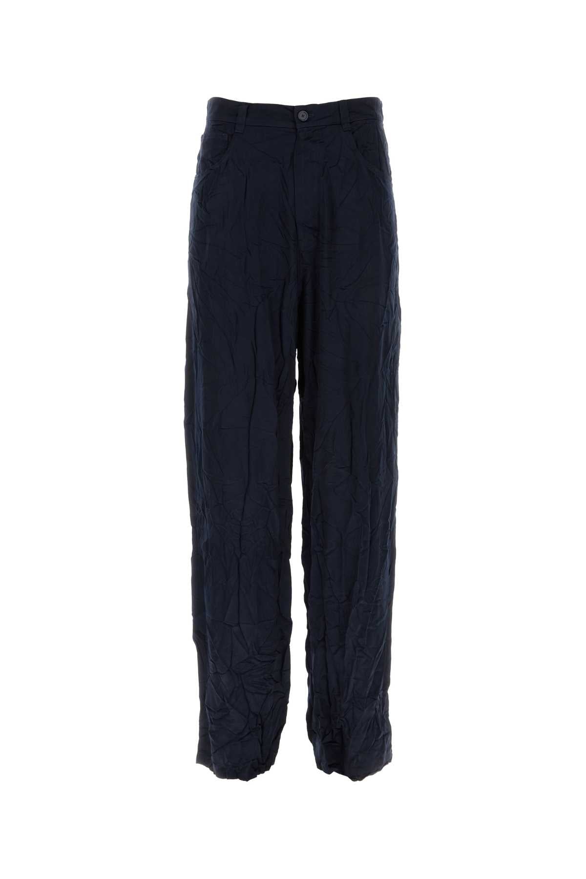Dark Bue Satin 5 Pocket Pant 4100 Pantaloni