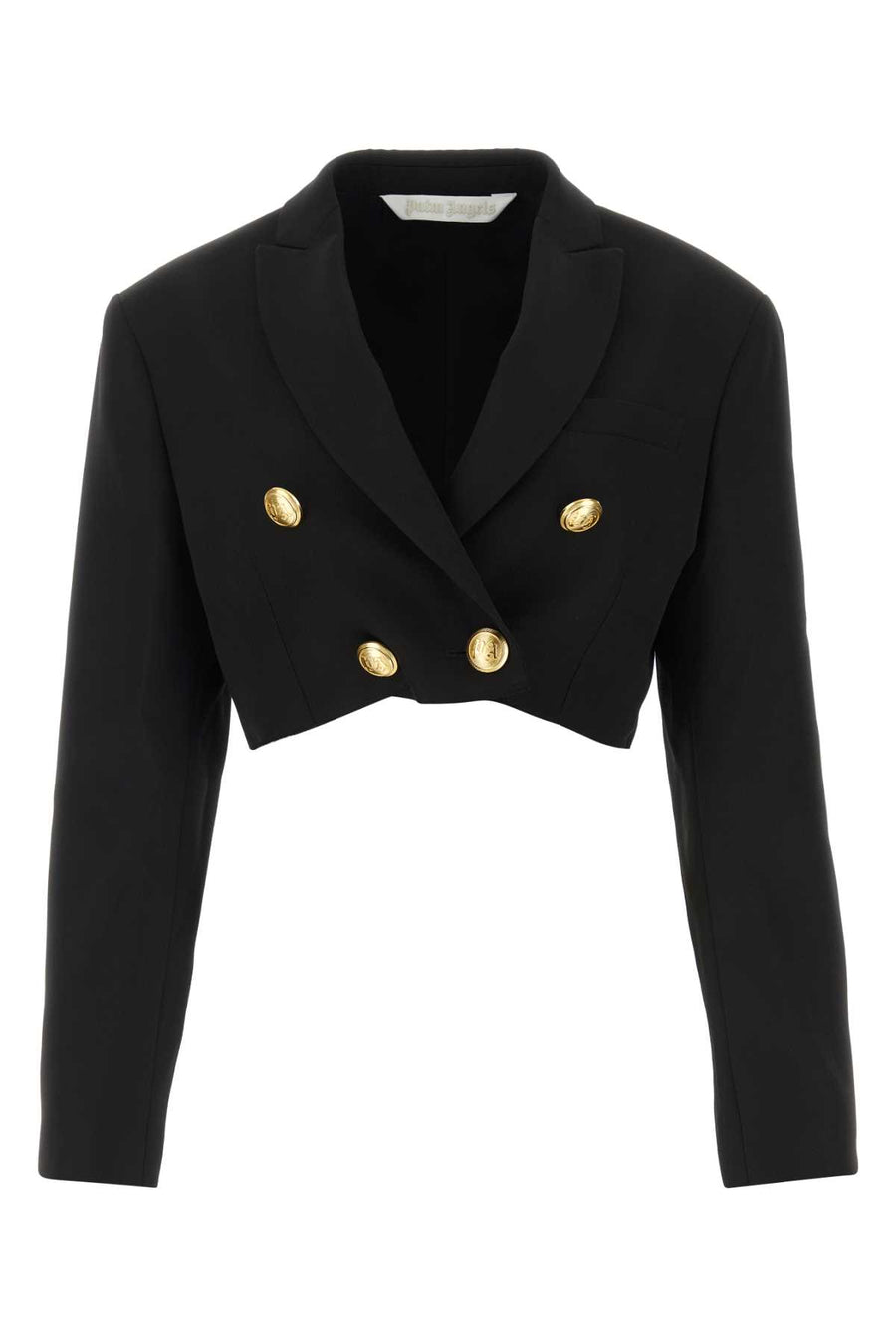 Palm Angels Exterior: 55% Polyester 45% Virgin wool; Lining: 100% Viscose blazer in black