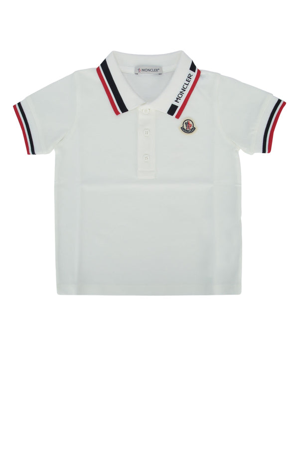 Moncler Jr Polo Cotton 96% polo in white