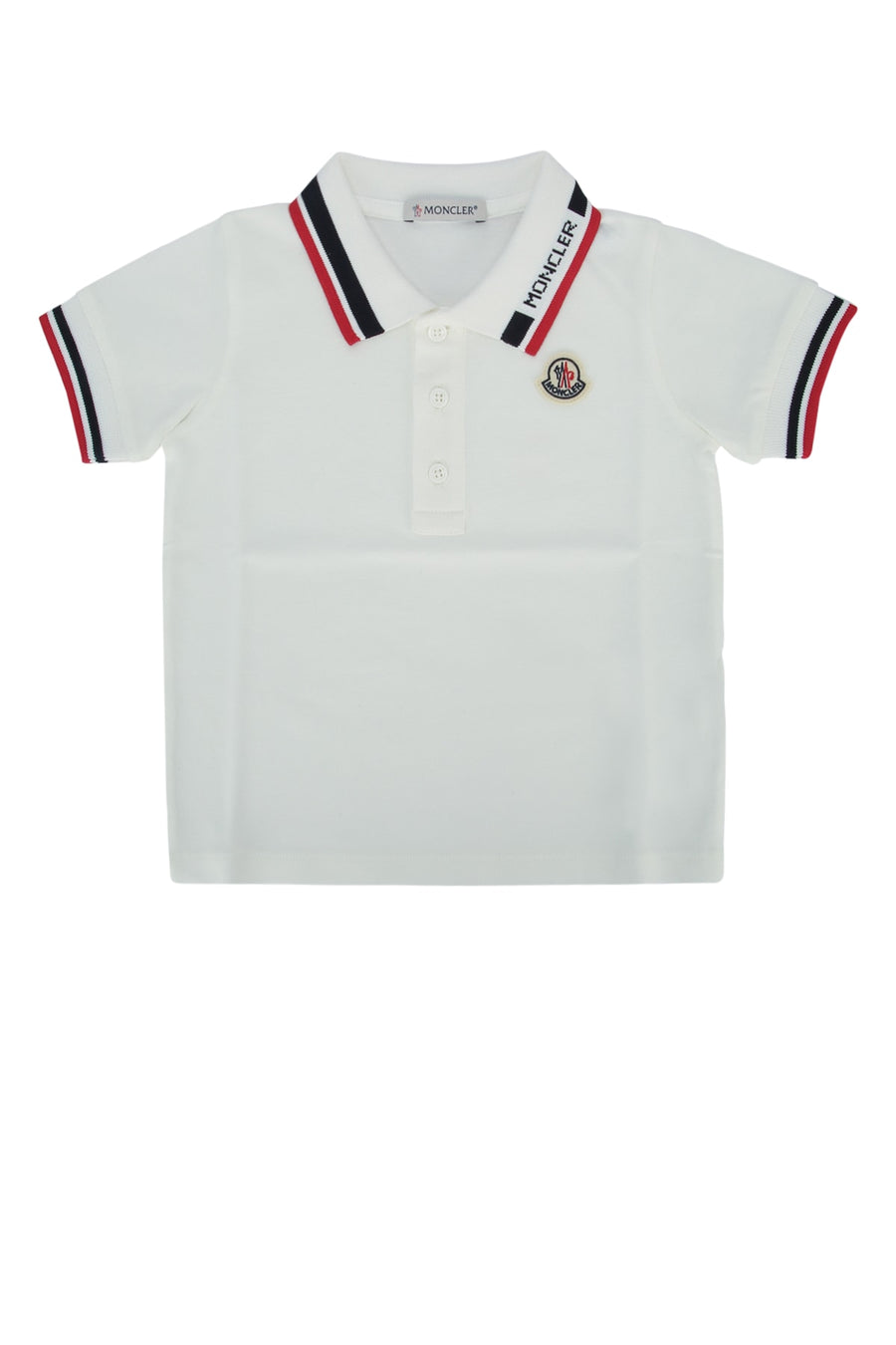 Moncler Jr Polo Cotton 96% polo in white