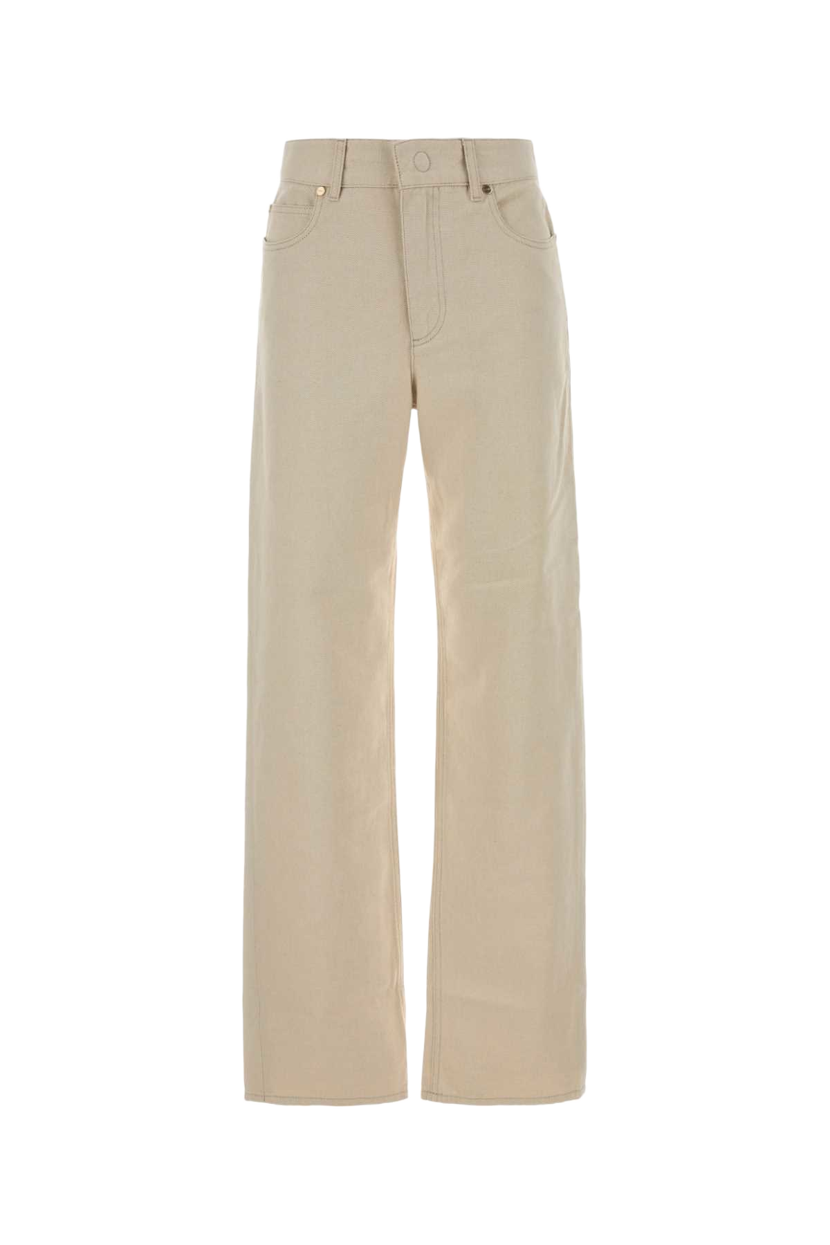 Sand Denim Jeans Ginestra-26 Exterior: Cotton Linen