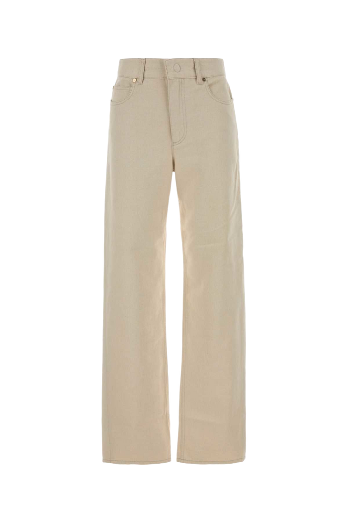 Sand Denim Jeans Ginestra-26 Exterior: Cotton Linen