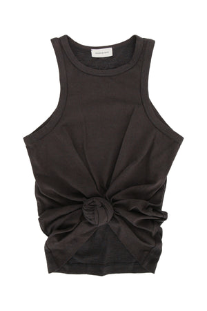 Magda Butrym 100% Mixed fibres tank top in gray