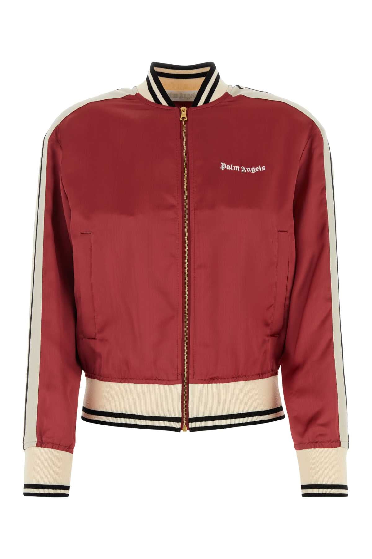 Tiziano Red Viscose Bomber Jacket 2703 Exterior: Giubbini