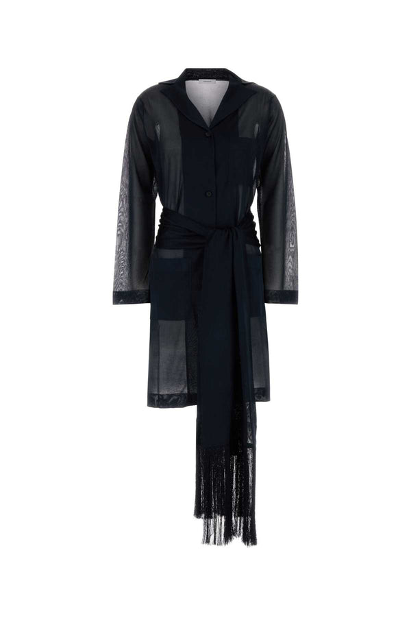 Ferragamo 100% Polyester coat in navy