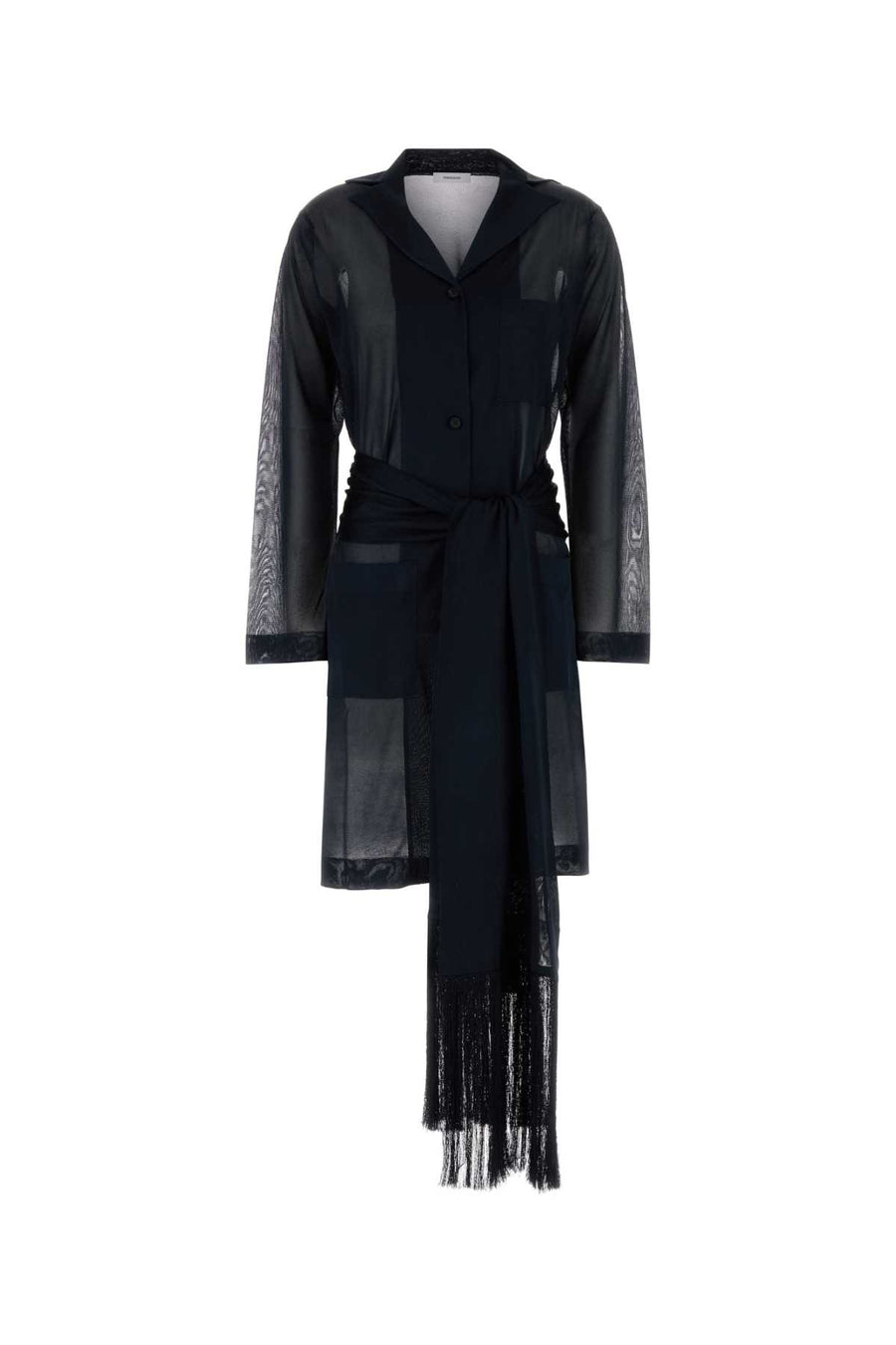 Ferragamo 100% Polyester coat in navy