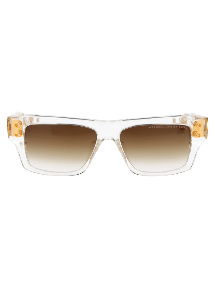 Grandmaster-Seven Crystal Clear - Yellow Gold Gradient Acetate Sunglasses