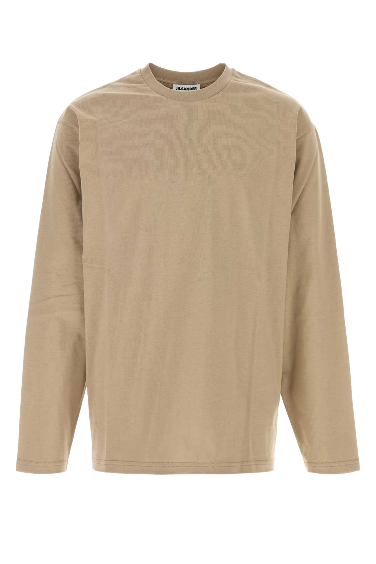 Camel Cotton T-Shirt Kakhi Exterior